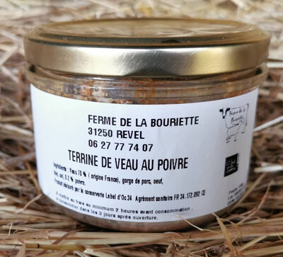 Terrine de veau au poivre