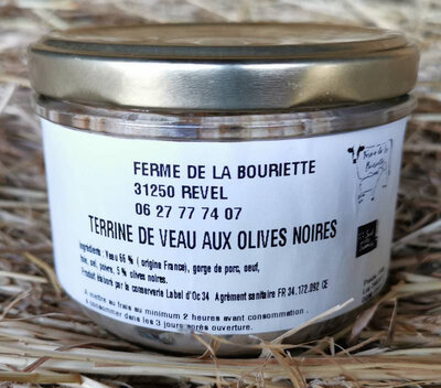 Terrine de veau aux olives noires