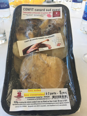 Confit de canard pomme de terre