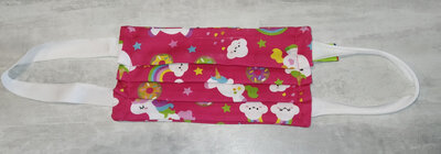 Masque barrière enfant licorne