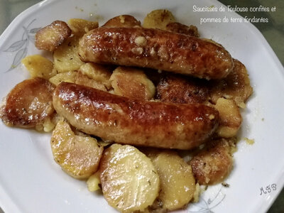 Saucisses confites