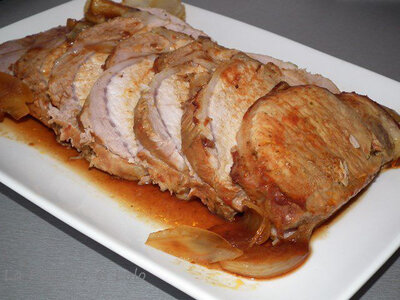 Roti de porc confit