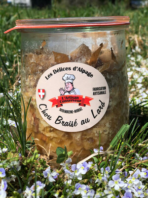 Chou braisé au lard