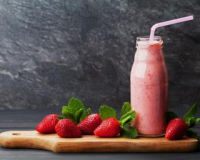 Yaourt à boire fraise