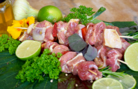 Brochette agneau miel citron montgis