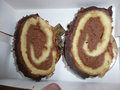 Bûche choco praliné croustillant