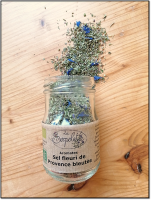 Sel fleuri de provence bleutée