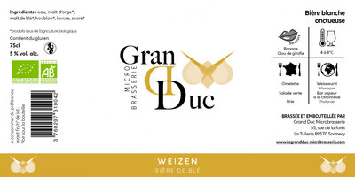 Bière blanche weizen 75cl