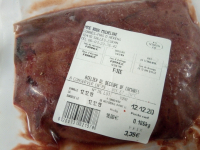 Foie de veau surgelé