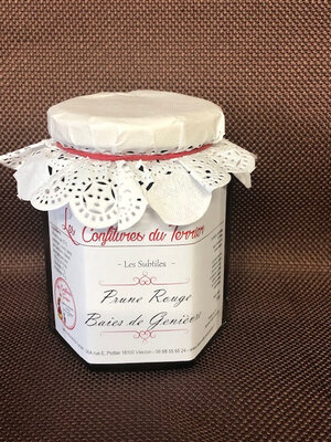 Confiture prune aux baies genièvre