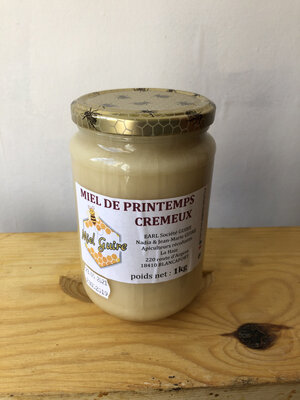 Miel de printemps crémeux