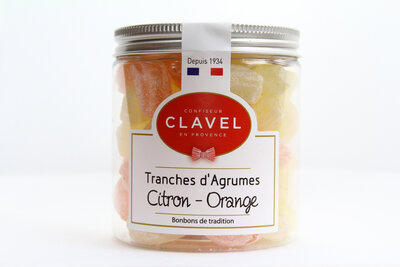 Bonbons tranche citron orange