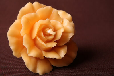 Bougie grande rose