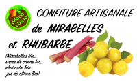 Confiture mirabelles et rhubarbe