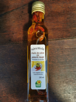 Huile de colza au piment rouge