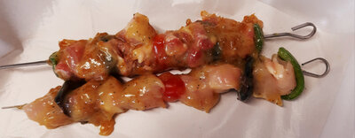 Brochette de poulet marinade citron