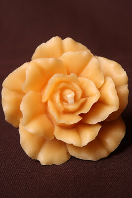 Bougie grande rose