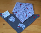 Bandana bavoir cigogne gris - image 2