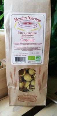 Coquille au curcuma semi-complète