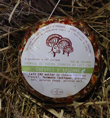 Crottin de chèvre duo de poivron