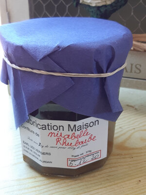 Confiture mirabelle rhubarbe