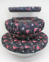 Couvre plat lot de 3 oiseaux