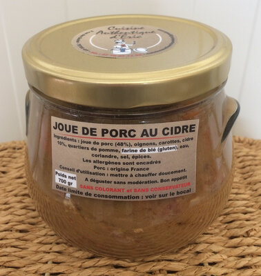 Joue de porc au cidre (2 personnes)