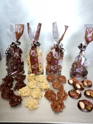Croustines chocolat noir