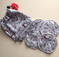 Kit lingettes et pochon cigognes