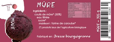 Sorbet mûres 550ml
