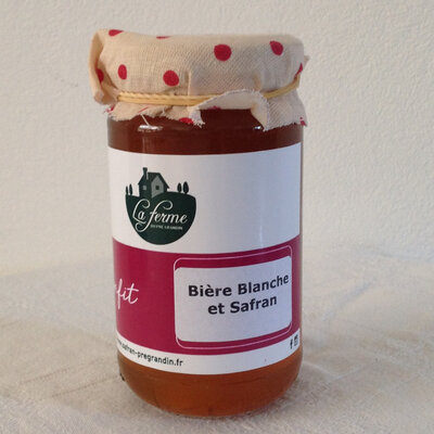 Confit bière blanche safran
