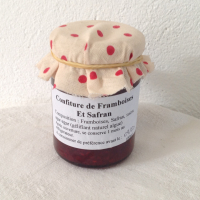 Confiture de framboises et safran