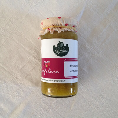 Confiture rhubarbe et safran