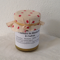 Confiture rhubarbe et safran