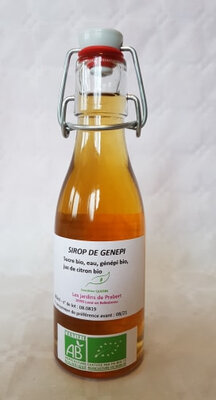 Sirop de génépi bio