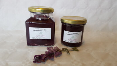 Gelée de géranium rosat et mauve b