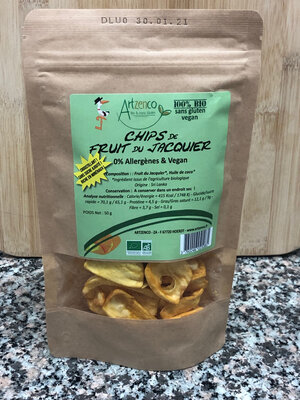 Chips de fruit du jacquier bio