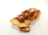 Brioche tresse aux raisins