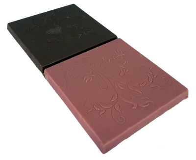 Tablette chocolat ruby et noir