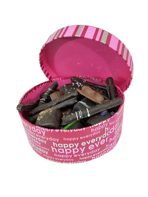 Boite fantaisie garnie de chocolats