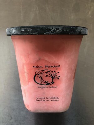 Sorbet fermier fraise bio