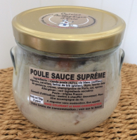 Poule sauce suprême (2p)