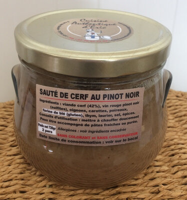 Sauté de cerf au pinot noir