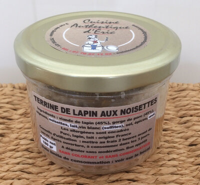 Terrine de lapin aux noisettes