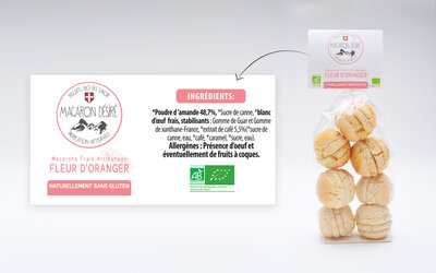 Macarons bio à la fleur d'oranger