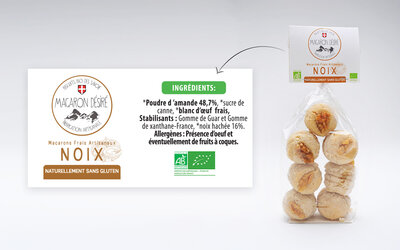 Macarons bio à la noix