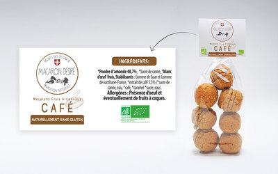 Macarons bio au café