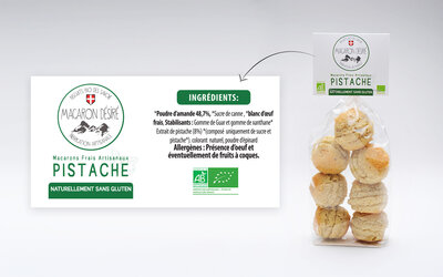 Macarons bio à la pistache