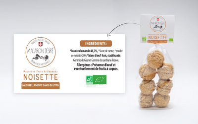 Macarons bio à la noisette