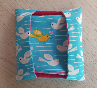 Pochette et carrés lavables 'bague'